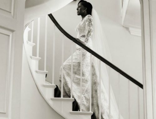 Real Bride | Couture Vintage Lace Wedding Dress With Sleeves