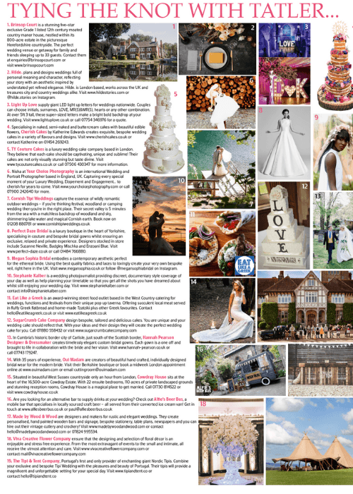 Tying the Knot with Tatler Magazine | Oui Madam Bridal Atelier In the Press
