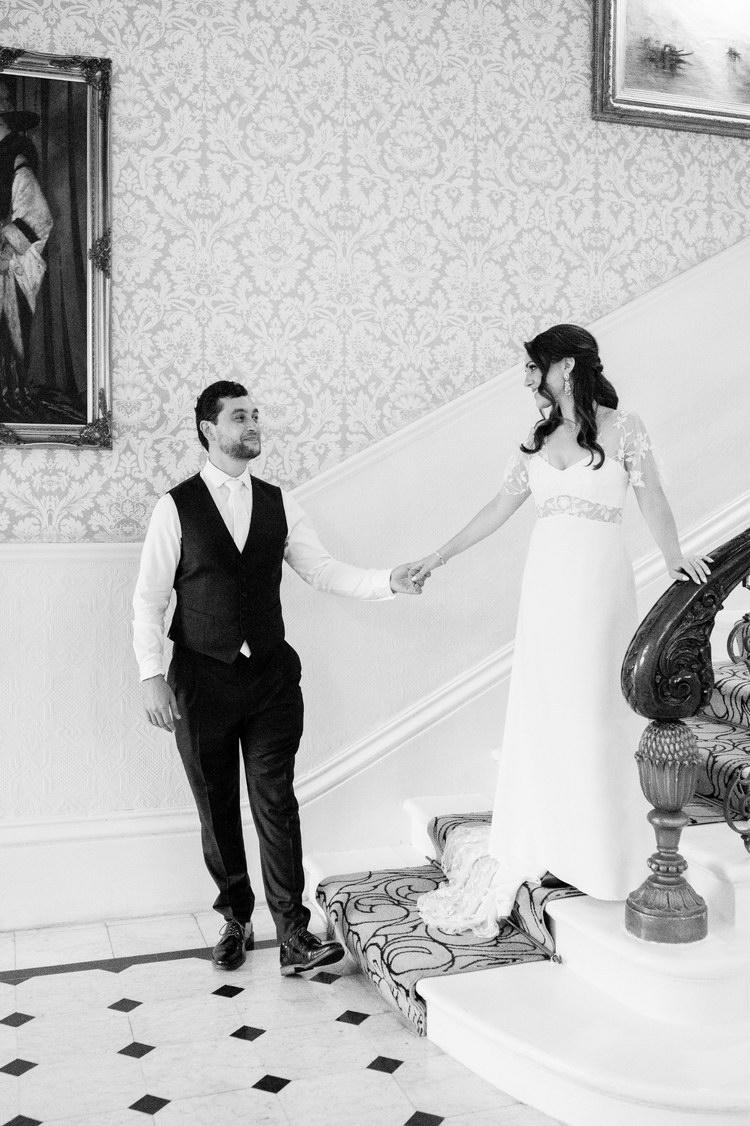 short bride silhouette balanced through structural alterations